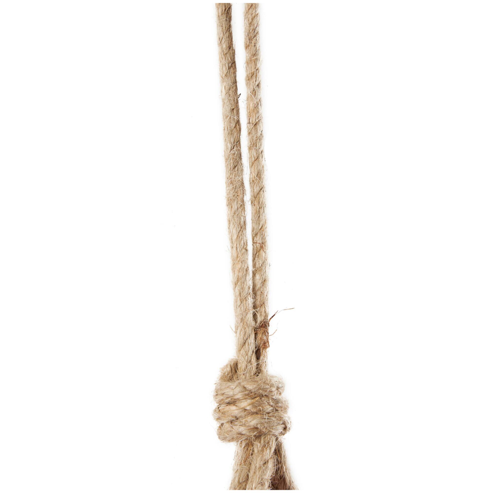 Red Metal Tibetan Inspired Decorative Cow Bells with Jute Hanging Rope Set